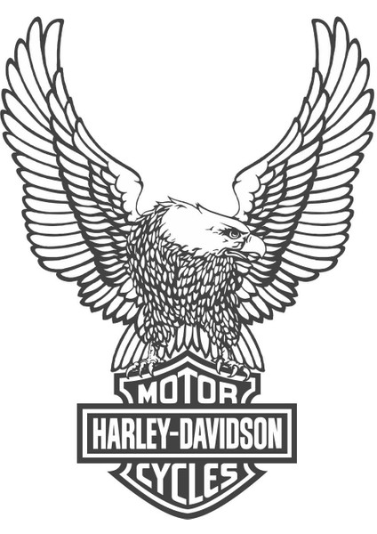 Harley Davidson Motorcu Sticker - 14015