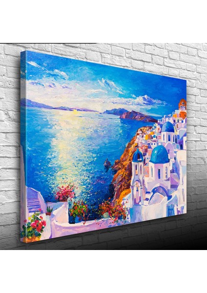 Santorini Canvas Tablo