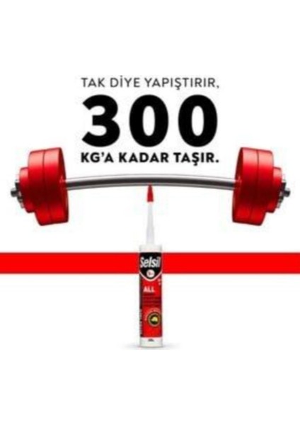 Silikon Ultra Tack Beyaz 330 kg Taşıma Gücüne Sahip
