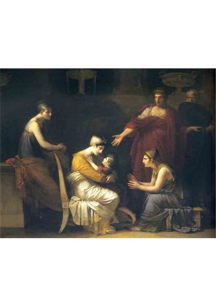 Andromache And Astyanax Kanvas Tablo