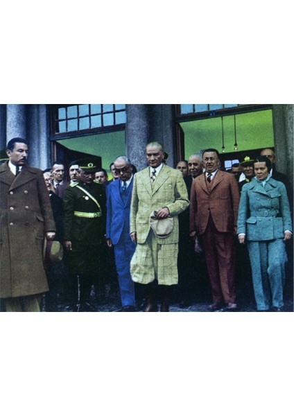 Atatürk Arkadaşları ve Subaylar Kanvas Tablo