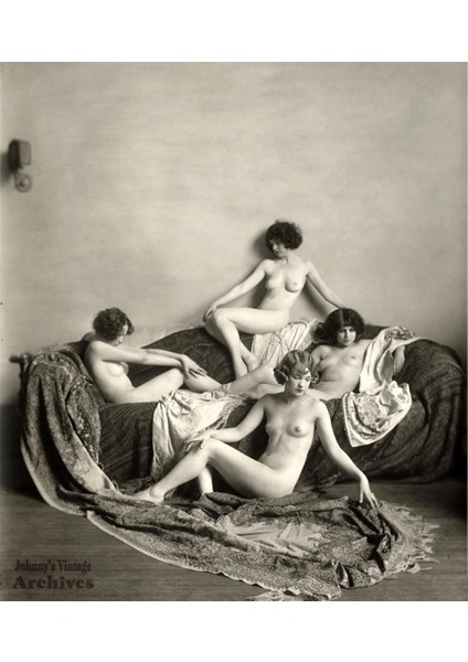 Alfred Cheney Johnston Nü Kadınlar Kanvas Tablo