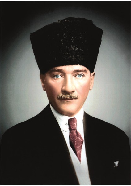 Kalpaklı Atatürk Kanvas Tablo