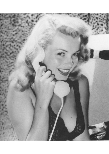 Marliyn Monroe Telefonla Konuşurken Kanvas Tablo