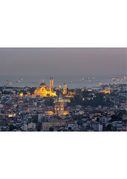 İstanbul Galata Kulesi Kanvas Tablo