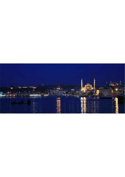 Gece Topkapı Sarayı ve Yeni Camii Kanvas Tablo