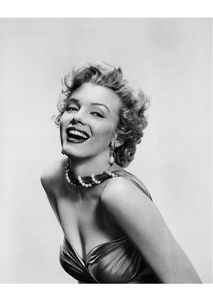 Marilyn Monroe Siyah Beyaz Kanvas Tablo