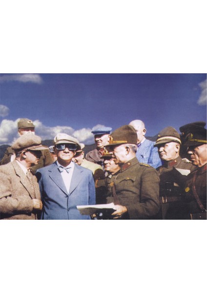 Renkli Atatürk Pilot Kanvas Tablo