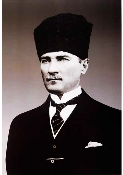 Kalpaklı Atatürk Kanvas Tablo