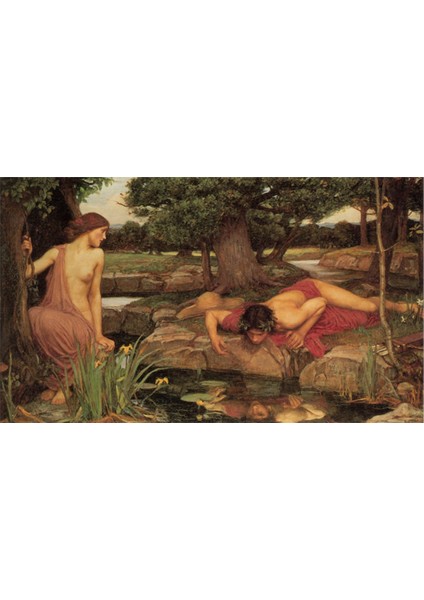 Echo ve Narcissus Kanvas Tablo