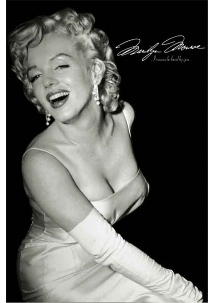 Siyah Beyaz Marilyn Monroe Kanvas Tablo
