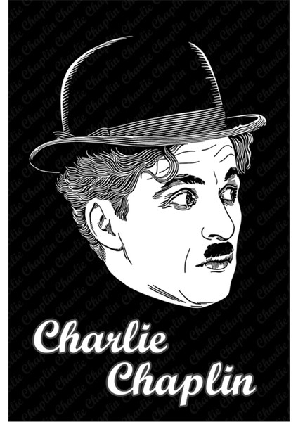 Charlie Chaplin Posteri Kanvas Tablo