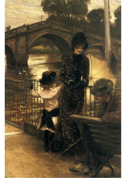 Genç Bayan ve Çocuk Kanvas Tablo