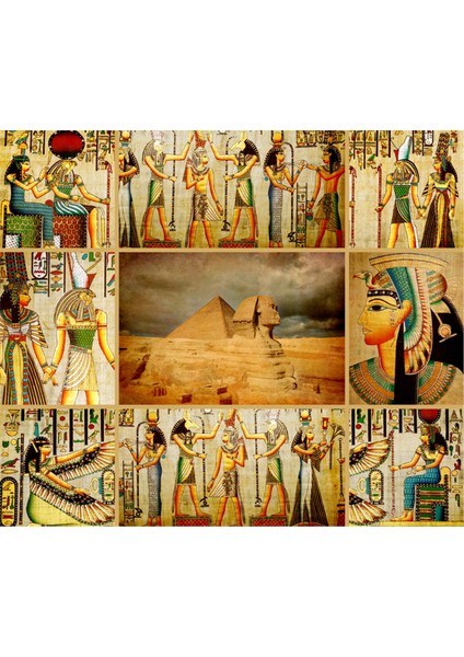 Papirüs Mısır Dönemi Kanvas Tablo
