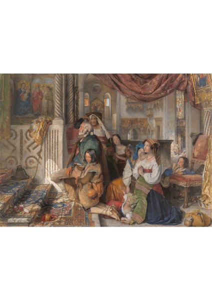 John Frederic Lewis Kanvas Tablo