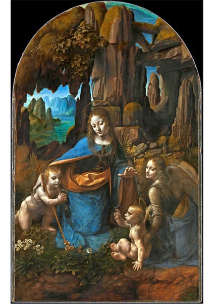The Virgin Of The Rocks Kanvas Tablo