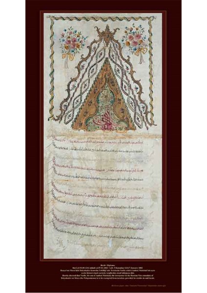 Osmanlı Padişah Fermanı Kanvas Tablo