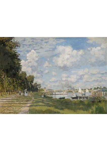 The Basin At Argenteuil Kanvas Tablo