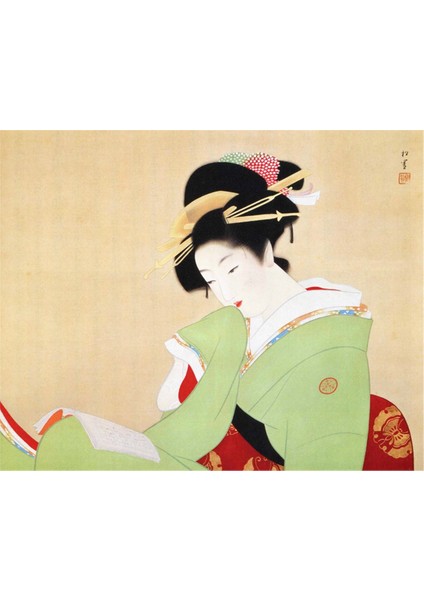 Japon Kadın Kanvas Tablo