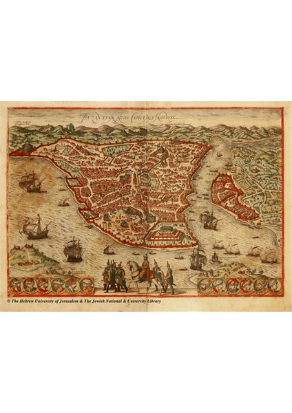 Eski Dünya Haritası Kanvas Tablo