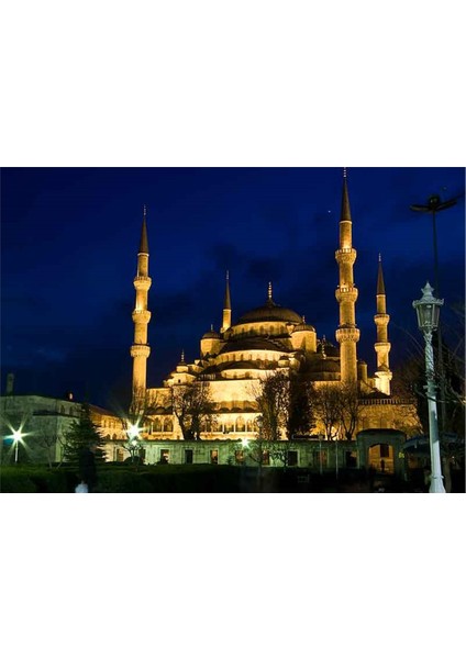 Sultanahmed Camii Gece Kanvas Tablo