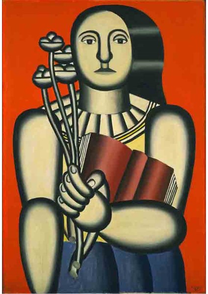 Woman With A Book Kanvas Tablo