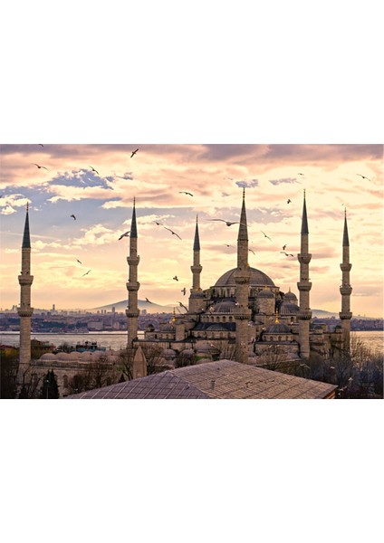 Sultanahmed Camii Gece Kanvas Tablo