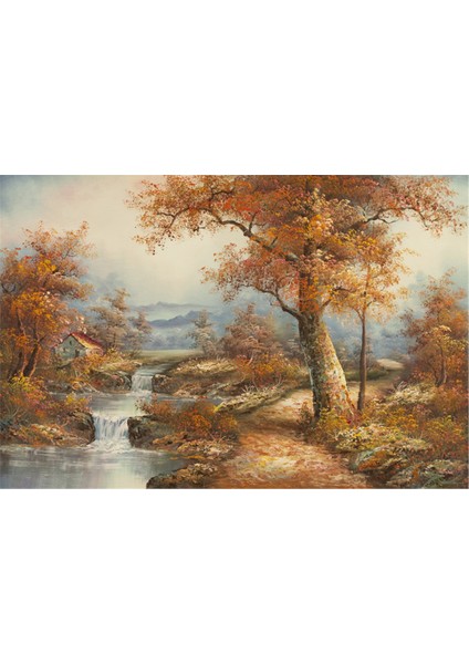 Sonbahar Ağaçları Kanvas Tablo