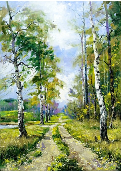 Orman Yolu Kanvas Tablo
