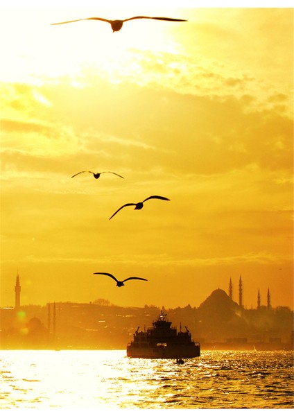 İstanbul Silueti Kanvas Tablo