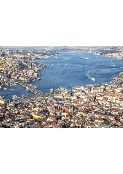 Kuş Bakışı İstanbul Kanvas Tablo