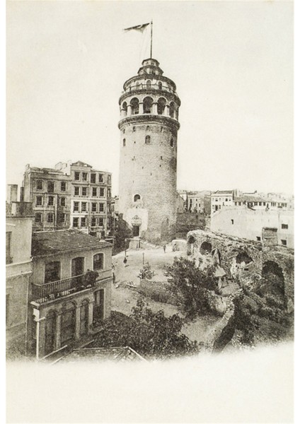 İstanbul Eski Galata Kanvas Tablo