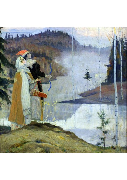 Mikhail Nesterov Kanvas Tablo