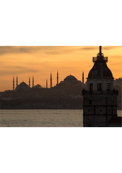 İstanbul Kız Kulesi Kanvas Tablo