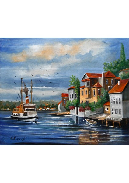 İstanbul Vapur Kanvas Tablo