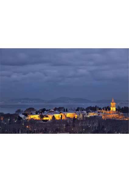 Gece Topkapı Sarayı Kanvas Tablo