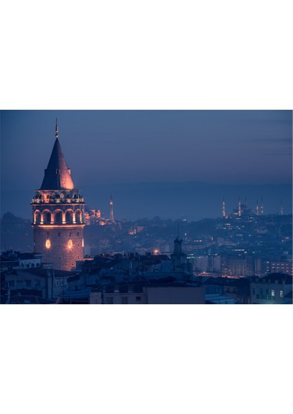 İstanbul Galata Kulesi Kanvas Tablo