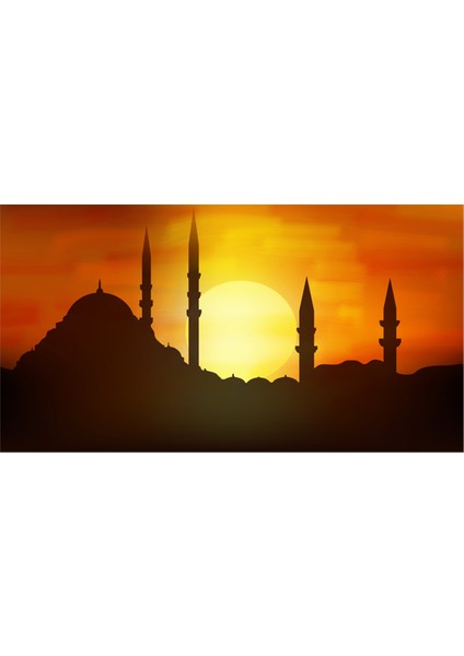 İstanbul Silueti Kanvas Tablo