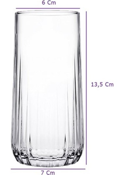 420695 Nova 3'lü Su Bardağı 360 cc