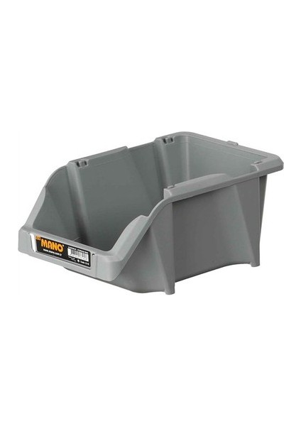 Plastik Avadanlık Parça Kutusu Tekli Gri 265X420X177 mm