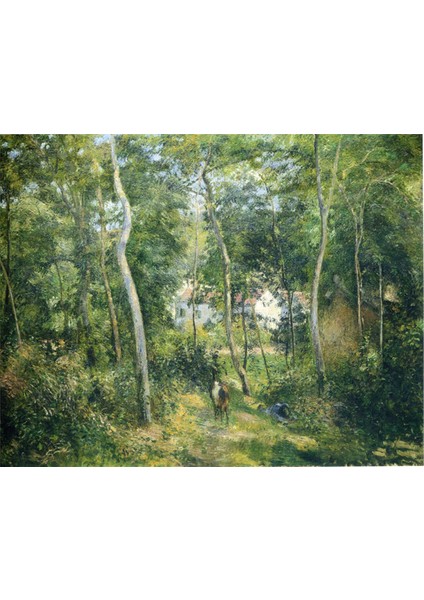 Yeşil Orman ve Hayvan Kanvas Tablo