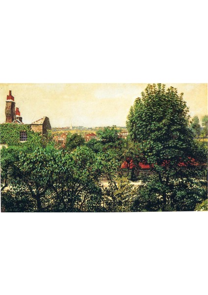 Suluboya Yeşil Doğa Kanvas Tablo