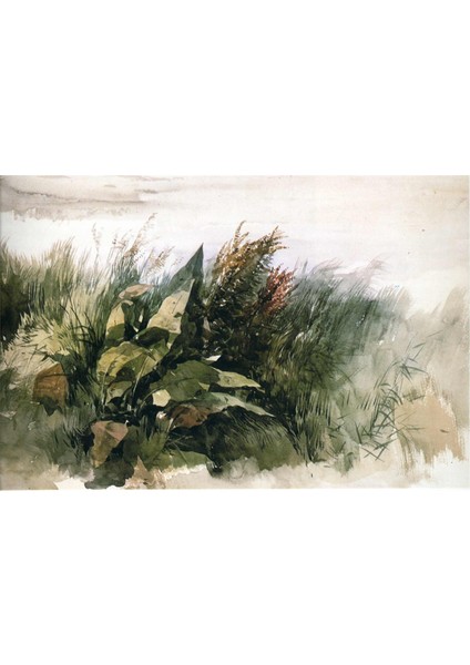 Sulıboya Yeşil Doğa Kanvas Tablo