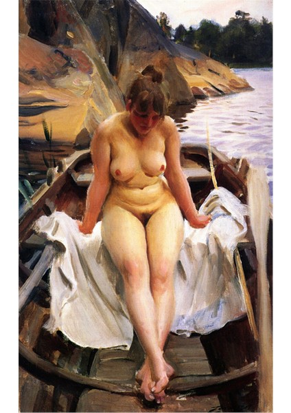 İn WernerS Rowing Boat Kanvas Tablo