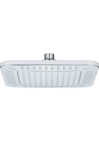 Banyo Çamlıca Kare Tepe Duş Seti Başlığı Krom - Beyaz Paslanmaz