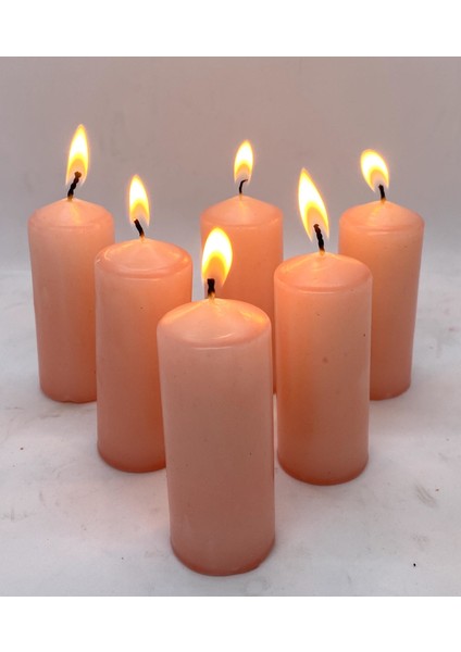 6lı Somon Bar Mum Seti (3,5x8 Cm) fiyatları