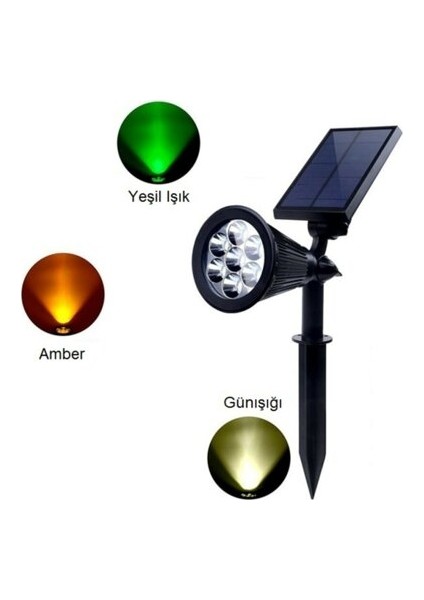 LED Solar Bahçe Armatürleri 7W