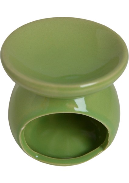 Lotus Çiçeği Desenli Seramik Buhurdanlık Tütsülük Mumluk Yeşil modelleri