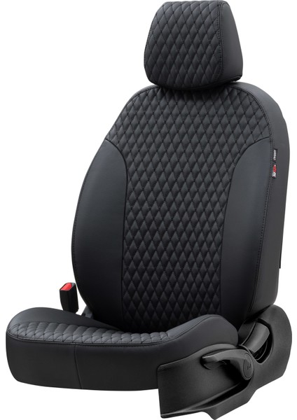 Hyundai Getz 2002-2011 Özel Üretim Koltuk Kılıfı Amsterdam Design Deri Siyah