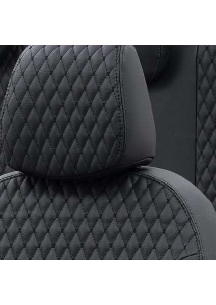 Hyundai Getz 2002-2011 Özel Üretim Koltuk Kılıfı Amsterdam Design Deri Siyah